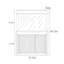 Réservoir d'aquarium rectangulaire blanc moderne-103233999