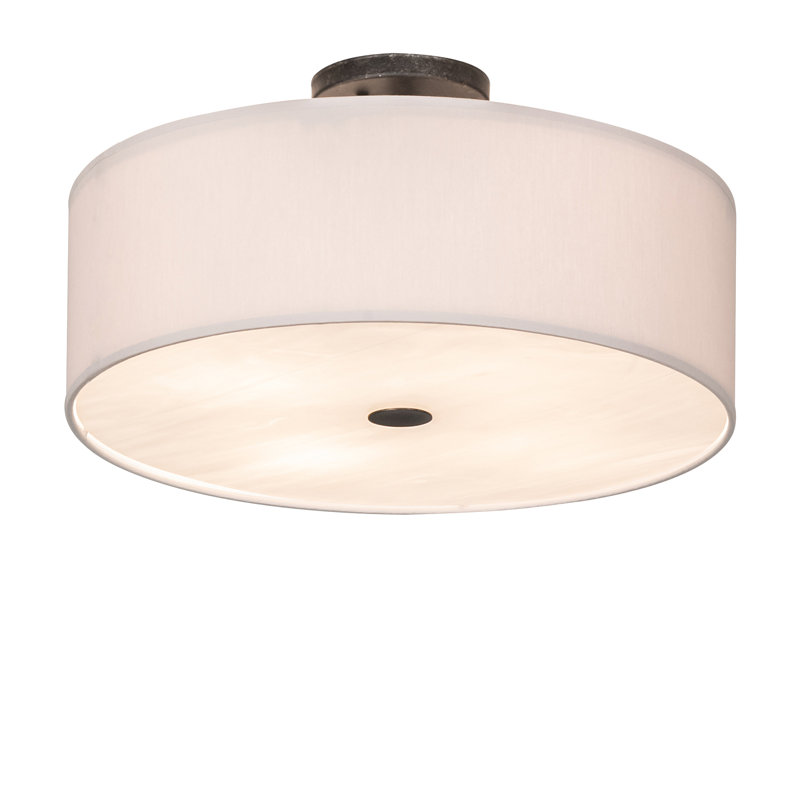 Plafonnier semi-encastré 18 po 4 lumières Cilindro