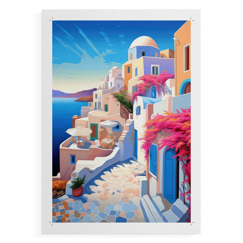 Steppingstones To the Sea III - Impression sur toile seulement - NON-CADRE, H 36 po x l 24 po