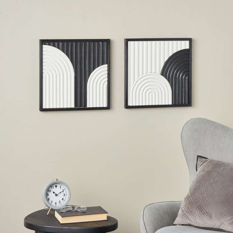 Décoration murale géométrique en bois faite à la main Cole and Grey