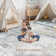 Elroy Modern Abstract Machine Washable Area Rug with Non-Slip Backing