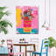 Fleurs sur pot de soupe sur toile-1086166791