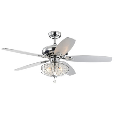 Warburton 52'' Ceiling Fan with Light Kit