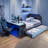 Full Size Wood Daybed With Twin Size Trundle,Desk And USB-916736284