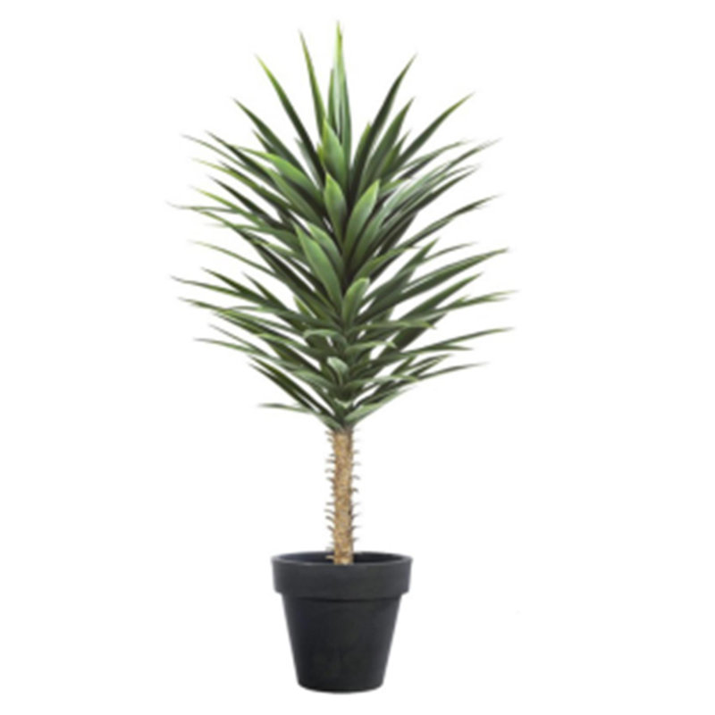 Artificial Yukka Tropical House Plant 75cm Faux Yukka Tree in Round Pot Liner