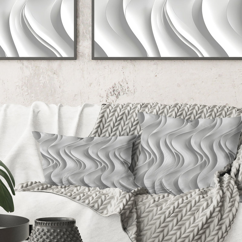 Coussin White Midcentury I - Midcentury, H 16 po x l 16 po