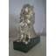 Statue de buste de cheval à finition argentée - Taille: L 16 po x l 7 po x H 20 po.