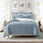 Elsie Linen Look Duvet Cover 8 Piece Designer Set-101216969-101216968