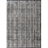 Rapture Beige Gray Checkered Luxury Area Rug