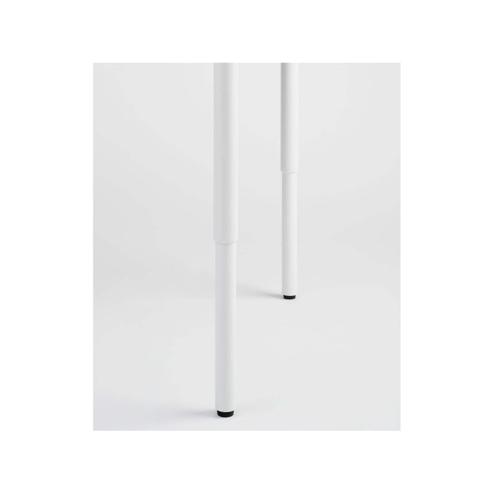Four Leg Standing Desk, 44.6" H x 48" W x 27" D, White, Carbon
