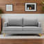 70" Upholstered Square Arm Loveseat Sofa Modern Sofa Couch with USB-1916749034-1916749033