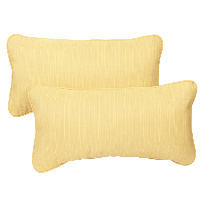 Alarise Striped Outdoor Reversible, Sand, 13" H x 20" W, Solid Color