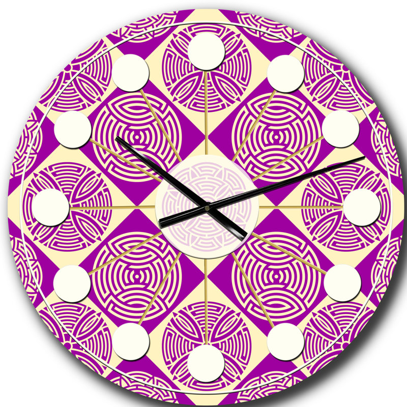 Horloge murale rétro Mid-Century, Surdimensionné