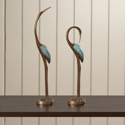 Ensemble de 2 figurines d'oiseaux Sansbury