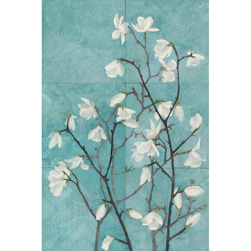 Magnolia Branch by Kathrine Lovell - Wrapped Canvas Painting, 30cm H x 20cm W