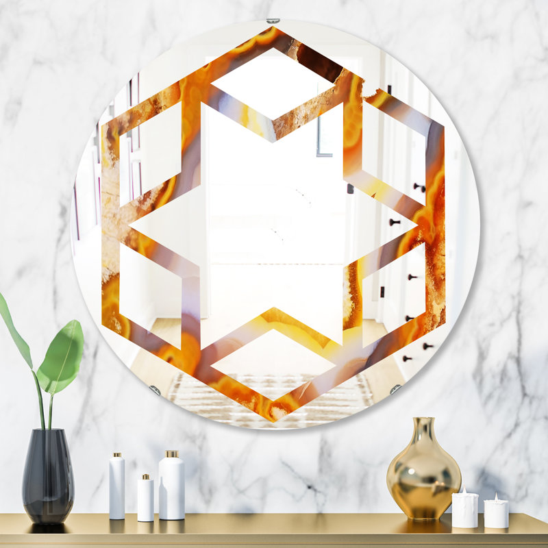 Miroir de salle de bain éclectique, H 31,5 po x l po