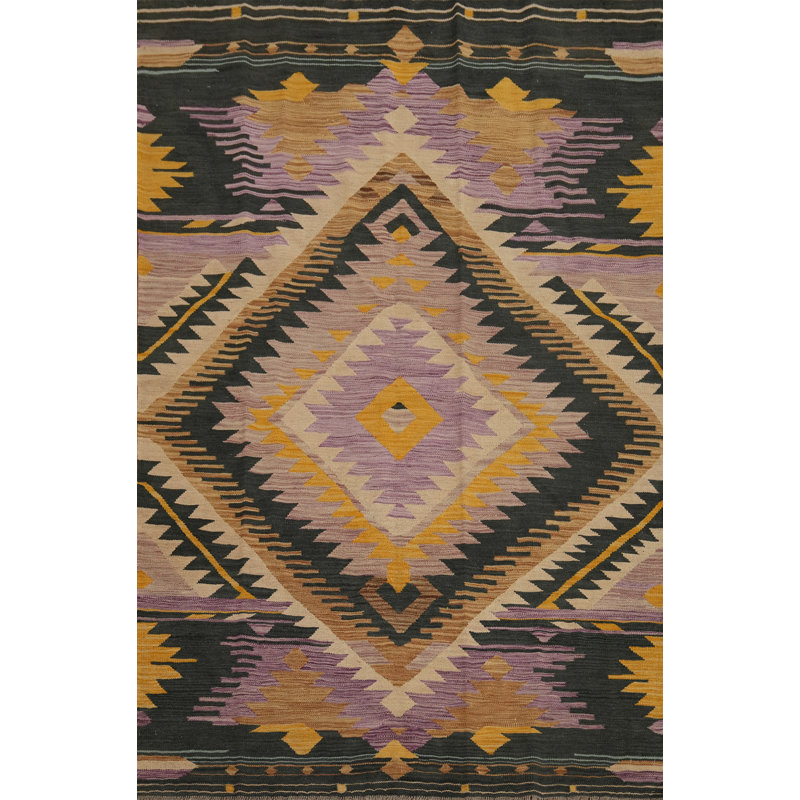 Tapis en laine rustique Kilim Elegance