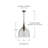 Independent 1 - Light Dark Pewter/Brown Single Pendant