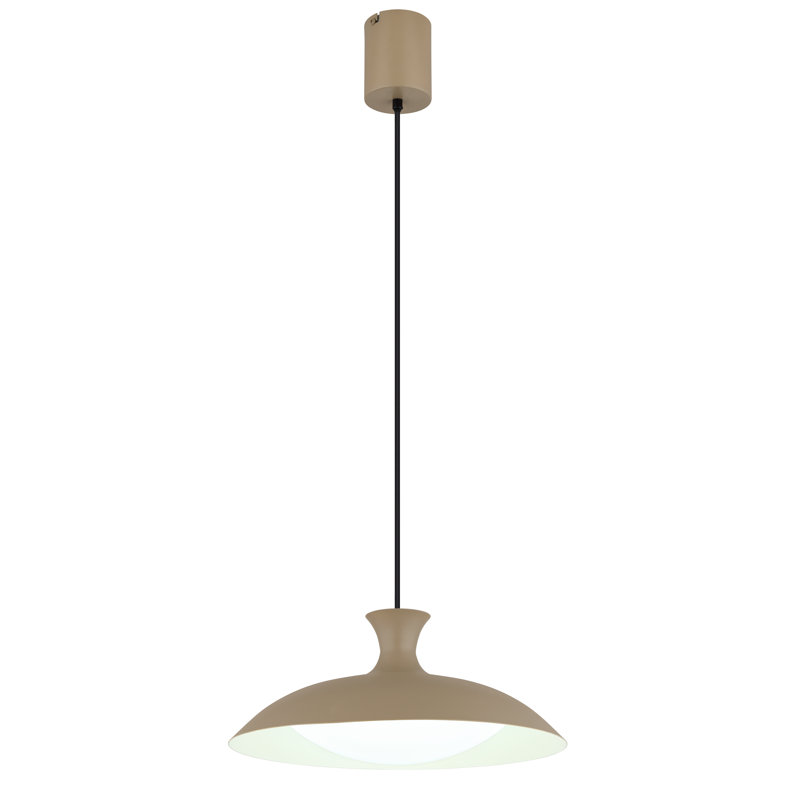 1 - Light LED Geometric Pendant, Natural