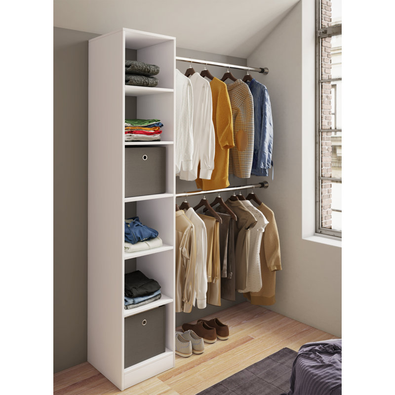 Alfonsas 38cm Closet System, White