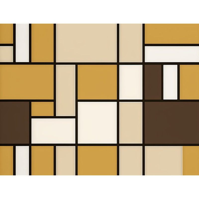 Rideau de douche Ramaz, H 93 po x l 70 po, Beige / Jaune