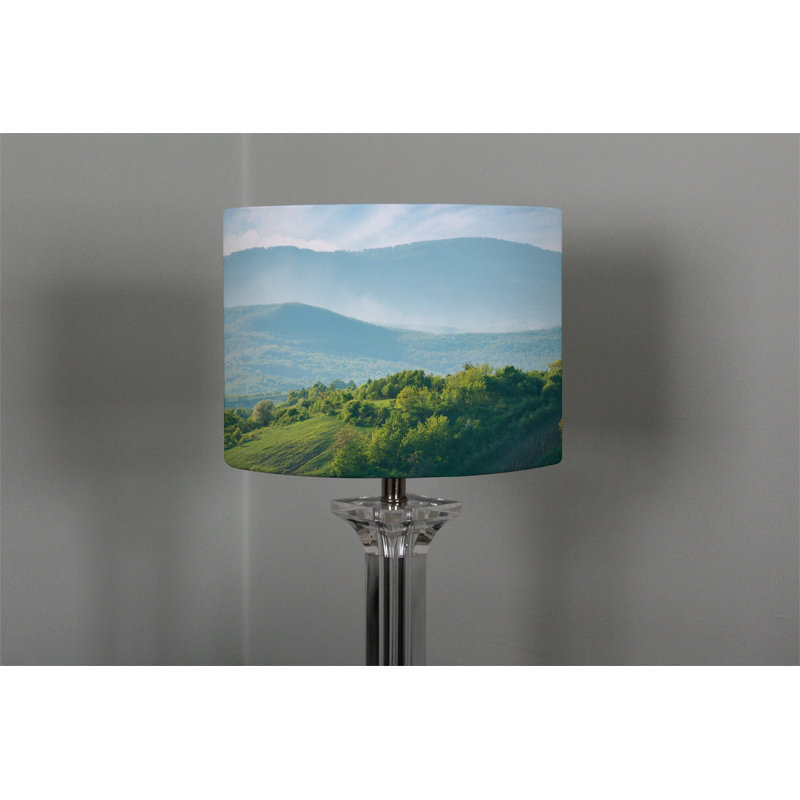 25cm H Canvas Drum Pendant Shade ( Clip On )