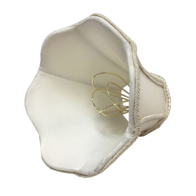 abat-jour à candélabre en soie H 4,5 po/candélabre (à clips), Coquille d'œuf