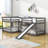 Erl Full Over Full and Twin Over Twin L-Shaped Bunk Beds with Slide-2017420414