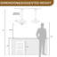 Luminaire suspendu Mid-Century doré nordique-493659