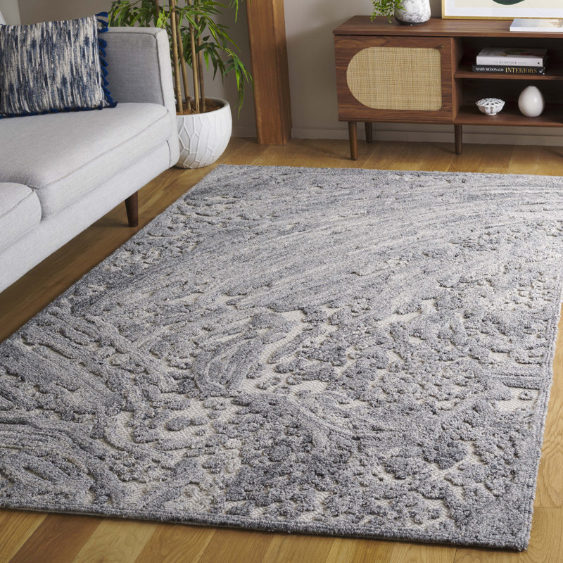 Trace Hand Tufted Performance Abstract Indoor Rug, Rectangle 5' x 8'