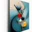 Géométrie de la sagesse turquoise abstrait rétro III - très grandes horloges murales géométriques modernes-99635992