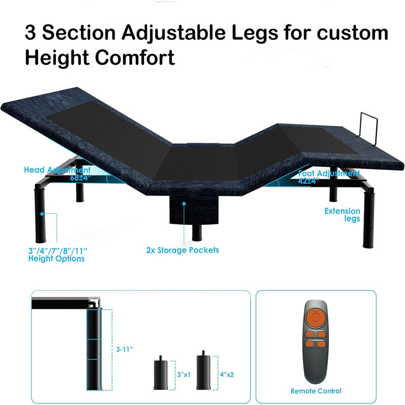 Smart Fold F450 Adjustable Base, Full