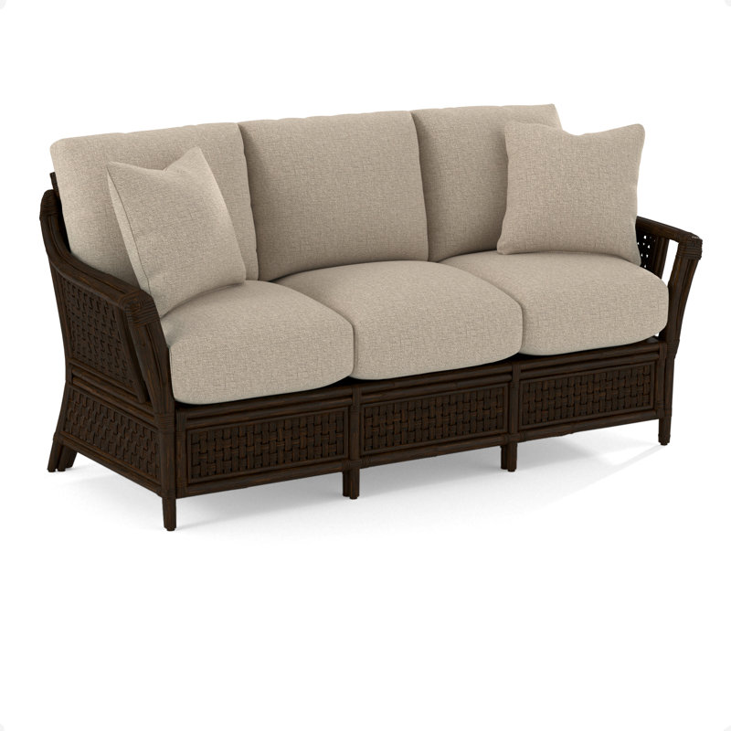 Boca Upholstered 78'' Sofa, Eggshell Crypton Performance, Coffee