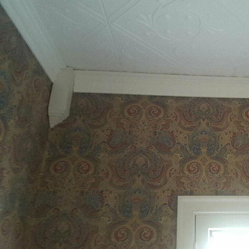 Mini White Crown Molding Inside Corner Block - Pack of 4