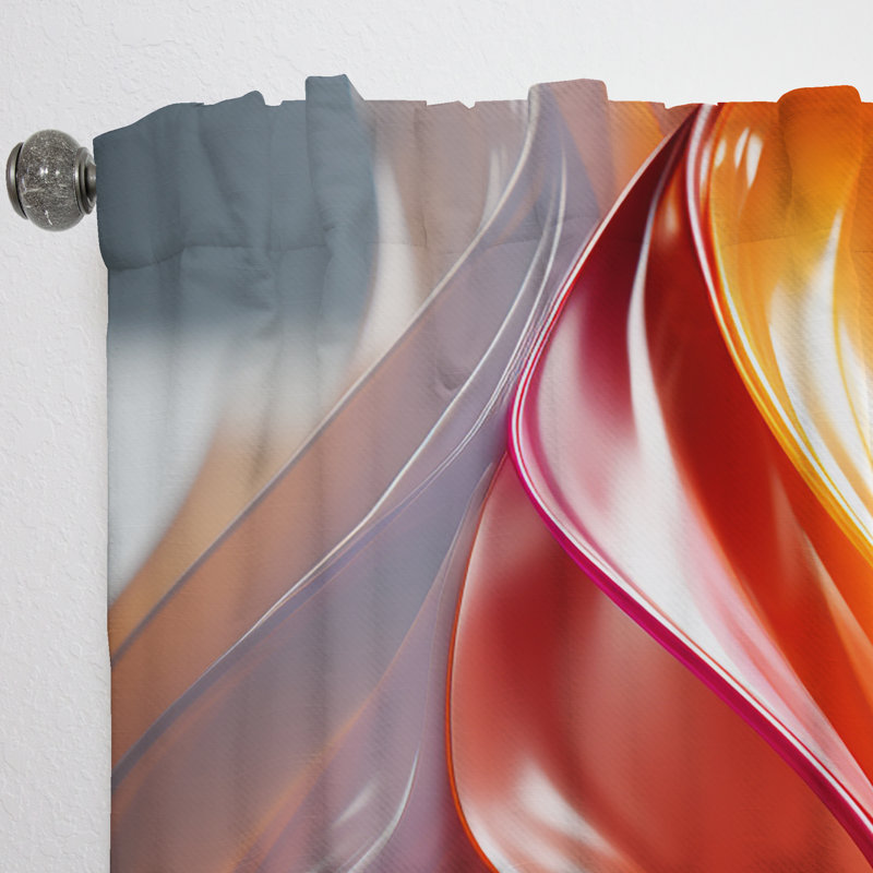 Nagel - Arc-en-ciel Symphonie - Rideau moderne - Velours obscurcissant - 1 panneau, L 52 po x L 95 po