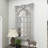 Karlstad Cream Wood Vintage Scrolled Window Pane Room Wall Mirror with Arched Top and Columns 52" x 37"
