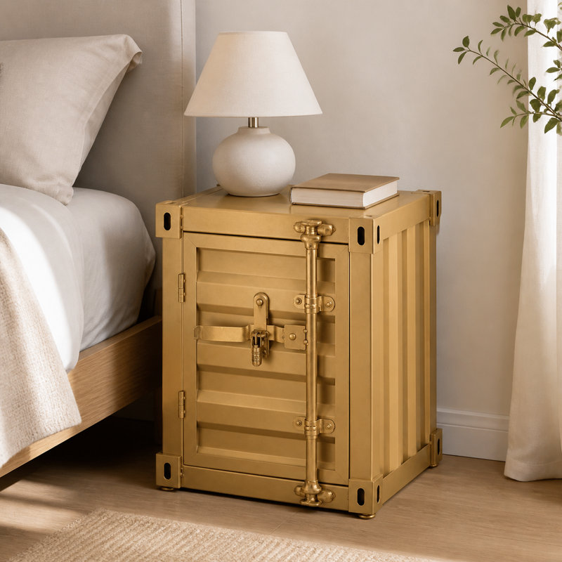 Armoire d'appoint avec rangement en métal Industrial