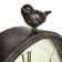 Scriber Oval Metal Wall Clock with Bird