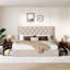Lit plateforme tapissier avec tiroirs de rangement-2052952994-2052952988