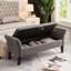 Banc de lit avec velours de rangement-1156513330