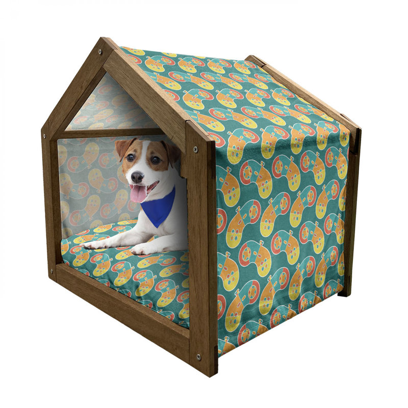 Niche en bois pour chien, H 25,59 po x l 29,53 po x P 21,65 po