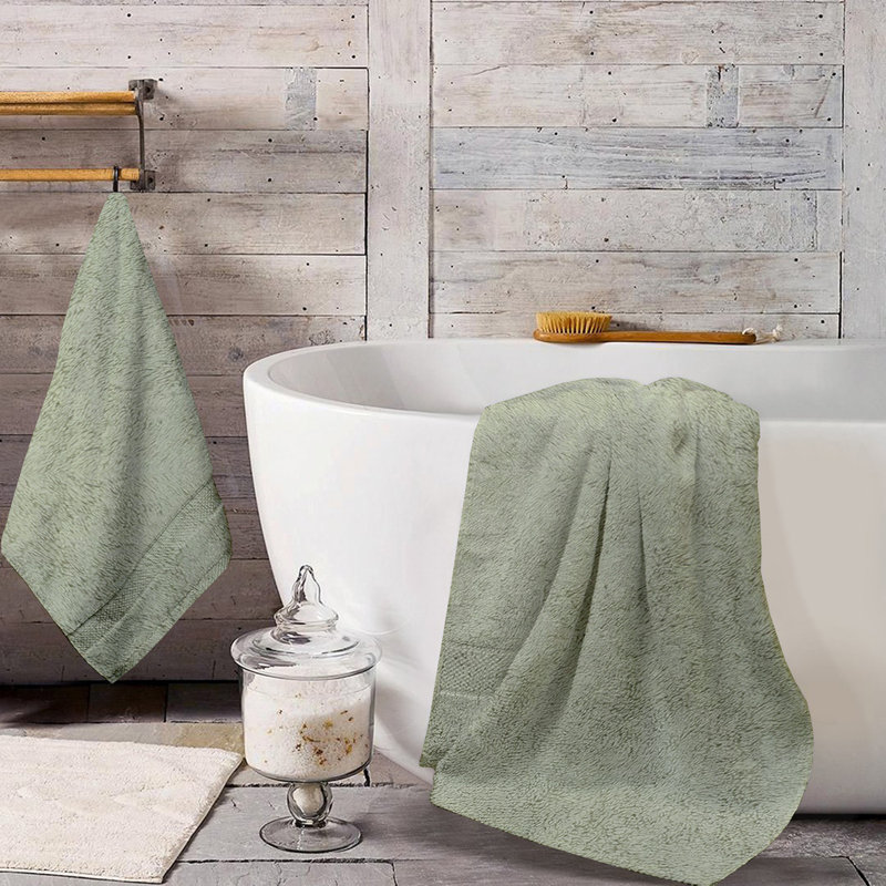 Drap 100% coton biologique Delara, Teinté vert, 60