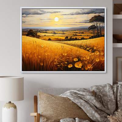 " Countryside Rustling Wheat Field III "
