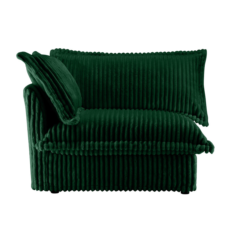 Canapé Koala LSF avec 1 coussin, Vert