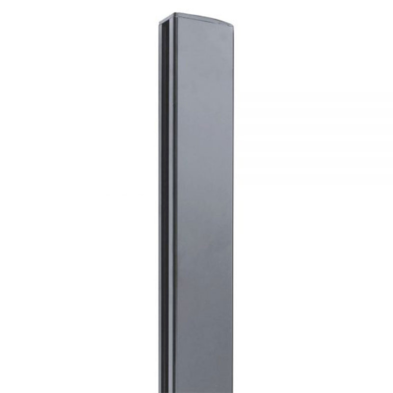 Aluminium à ligne rapide H 94 po x l 2,5 po, Gris ardoise