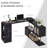 360° Rotating L-Shaped Corner Computer Desk With 3-Tier Storage Shelves, Modern Home Office Workstation, Space-Saving Design