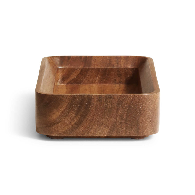 Square One Stacking Tray, Acacia