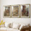 Paysage rétro CLXV - impression encadrée de qualité supérieure sur mesure mat - 3 pièces-339642557-339642558