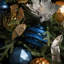 Ornement de Noël boule rayée et scintillante-73315140-70850016