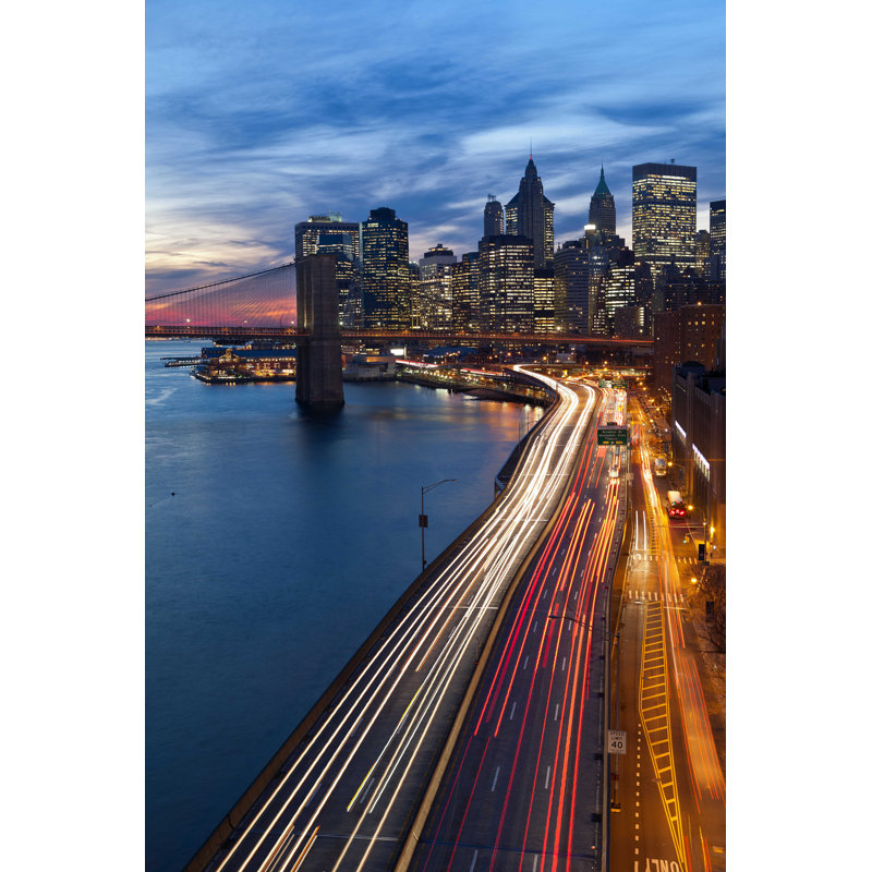 New York City - Photographie sur toile tendue, H 12 po x l 8 po